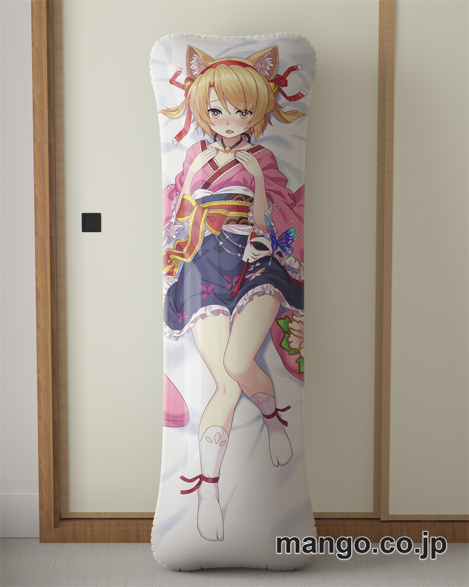 アニメ抱き枕カバー【バーチャルYoutuber】猫房みけ大型クッションキャラクターグッズPVC製コレクション用｜空気ビニール製 等身大抱き枕 コレクション向けグッズ