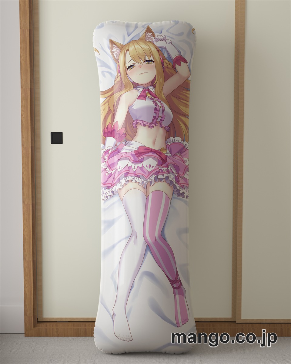 アニメ抱き枕カバー【バーチャルYoutuber】猫房みけ大型クッションキャラクターグッズPVC製コレクション用｜空気ビニール製 等身大抱き枕 コレクション向けグッズ 2
