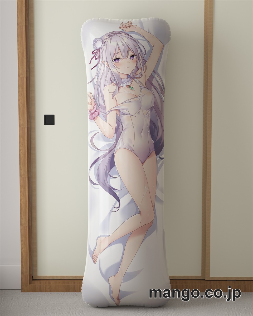 アニメ抱き枕カバー【Re：ゼロから始める異世界生活】エミリア大型クッションキャラクターグッズPVC製コレクション用 等身大ビニールクッション 抱き枕 アニメ・キャラグッズ 2