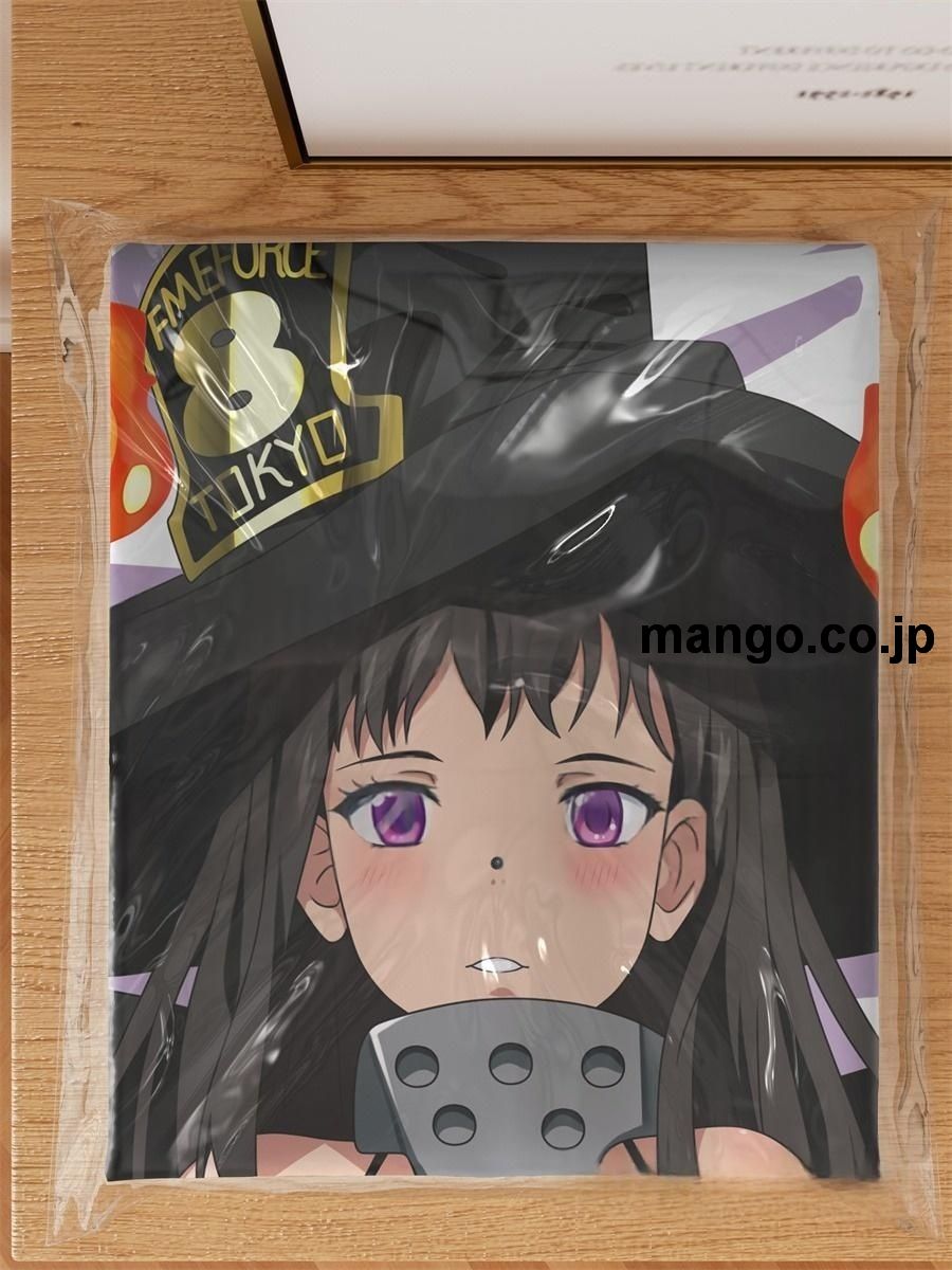 アニメ抱き枕カバー【炎炎ノ消防隊】茉希尾瀬大型クッションキャラクターグッズPVC製コレクション用｜空気ビニール製 等身大抱き枕 コレクション向けグッズ 3
