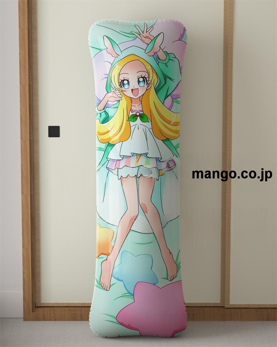 アニメ抱き枕カバーキラキラ☆プリキュアアラモードいちか＆シエル大型クッションキャラクターグッズPVC製コレクション用｜等身大エアクッション ビッグサイズ PVC製 アニメグッズ 2