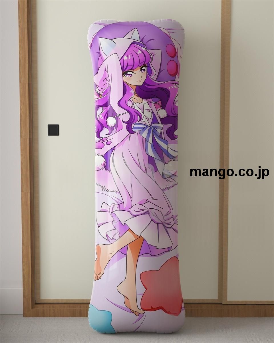 アニメ抱き枕カバーキラキラ☆プリキュアアラモードゆかり＆あきら大型クッションキャラクターグッズPVC製コレクション用 等身大 抱き枕 空気ビニール製 キャラクターグッズ 2