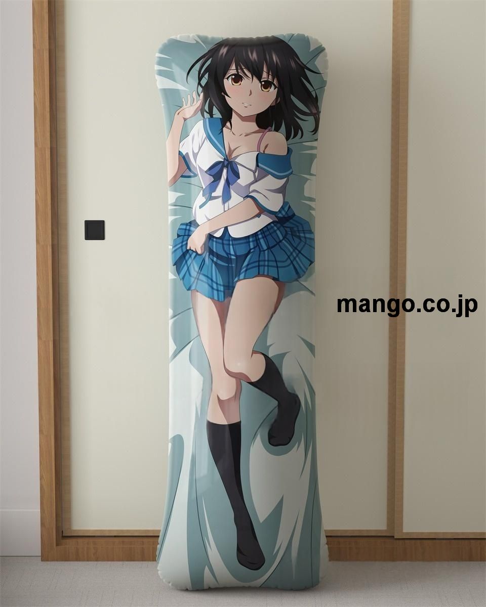 アニメ抱き枕カバー【ストライク ザ ブラッド】姫柊雪菜大型クッションキャラクターグッズPVC製コレクション用｜空気ビニール製 等身大抱き枕 コレクション向けグッズ