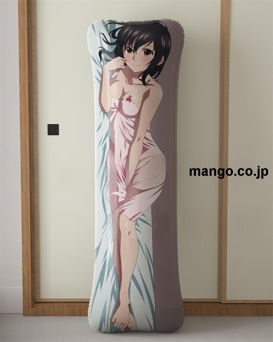 アニメ抱き枕カバー【ストライク ザ ブラッド】姫柊雪菜大型クッションキャラクターグッズPVC製コレクション用｜空気ビニール製 等身大抱き枕 コレクション向けグッズ 2