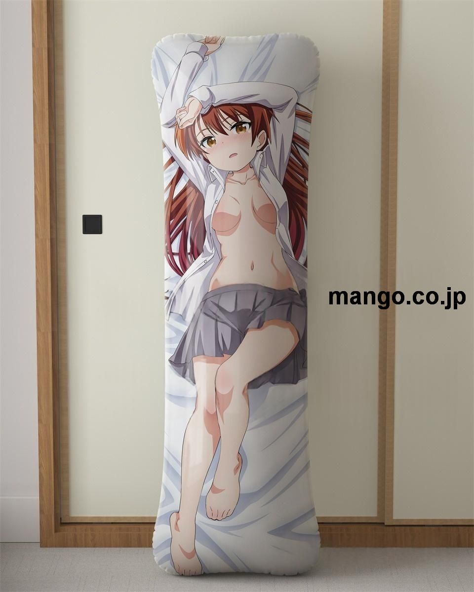 アニメ抱き枕カバー【ライフル イズ ビューティフル】姪浜エリカ大型クッションキャラクターグッズPVC製コレクション用｜空気ビニール製 等身大抱き枕 コレクション向けグッズ 2