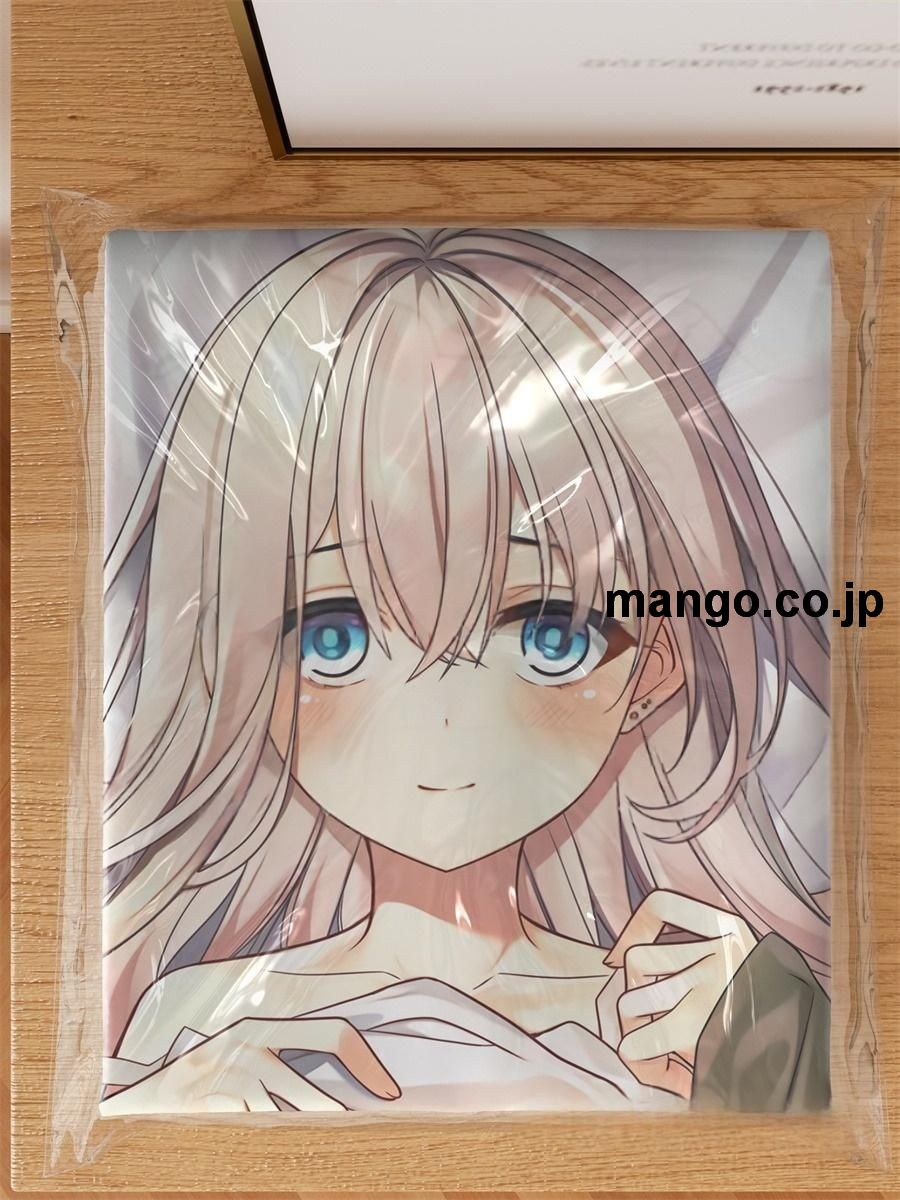 アニメ抱き枕カバー【オリジナル】銀髪天使ちゃん大型クッションキャラクターグッズPVC製コレクション用｜PVC エアクッション 等身大サイズ 立体ディスプレイ 3