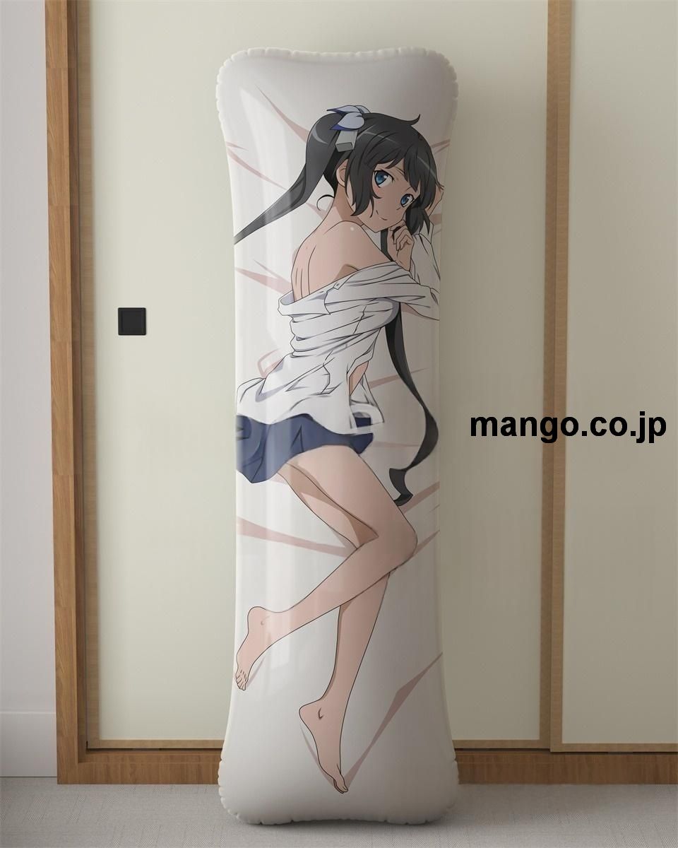アニメ抱き枕カバー【ダンジョンに出会いを求めるのは間違っているだろうか】制服姿ヘスティア大型クッションキャラクターグッズPVC製コレクション用 等身大ビニールクッション 抱き枕 アニメ・キャラグッズ 2
