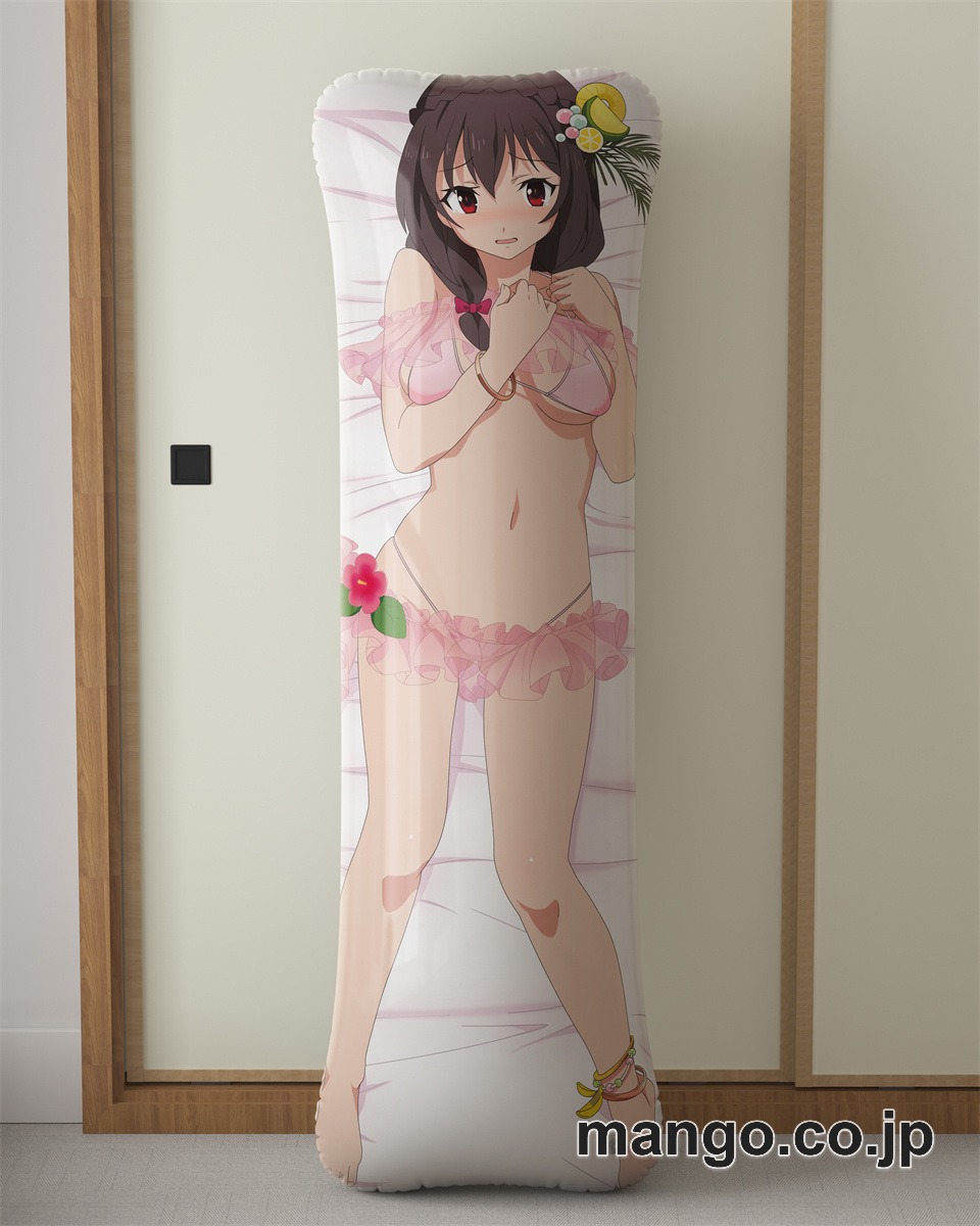 アニメ抱き枕カバーこの素晴らしい世界に祝福を！ゆんゆん大型クッションキャラクターグッズPVC製コレクション用｜PVC エアクッション 等身大サイズ 立体ディスプレイ