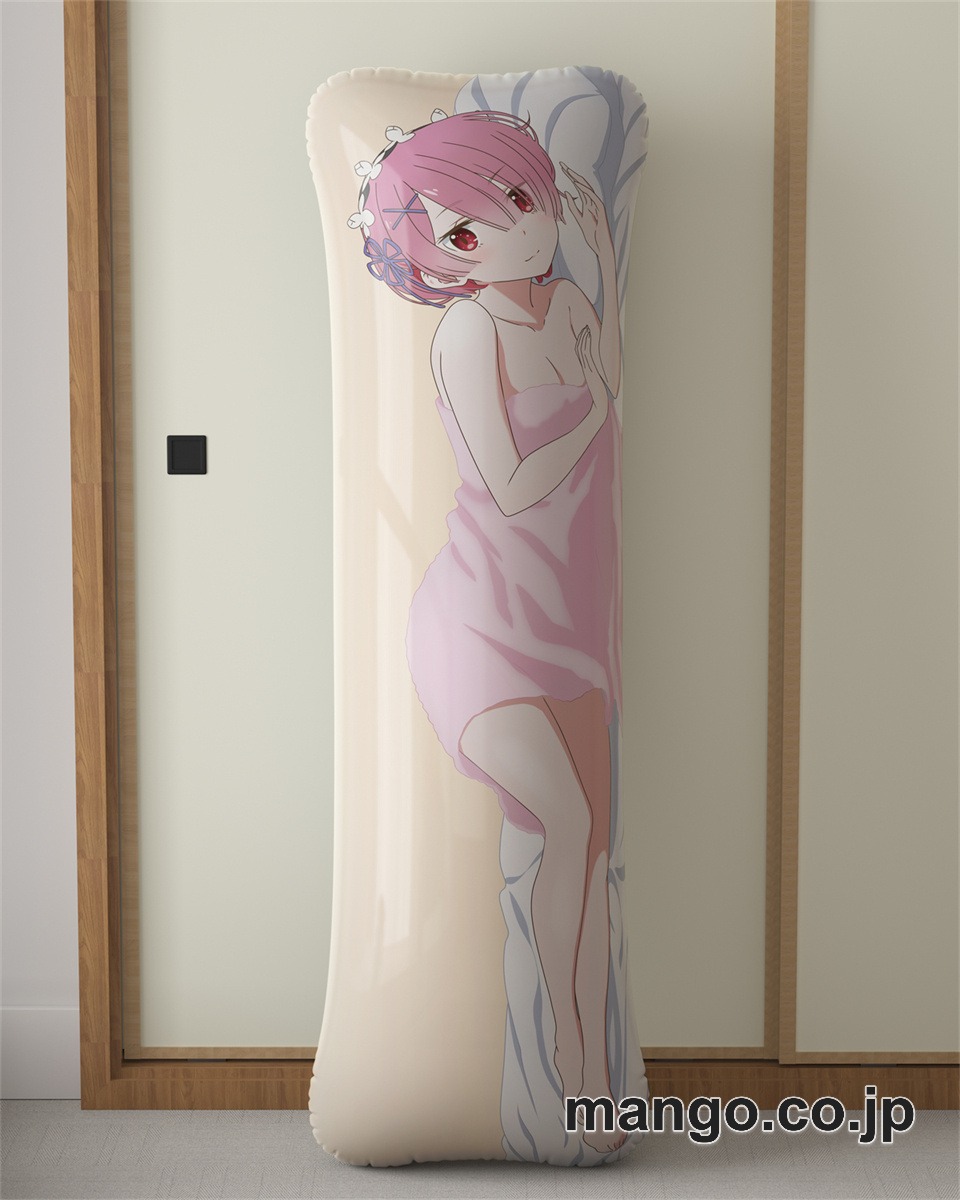 アニメ抱き枕カバーわんこの嫁入り～ようこそ！いぬのしっぽへ～ラム大型クッションキャラクターグッズPVC製コレクション用 ビッグサイズ 等身大クッション 立体キャラクターアイテム 2