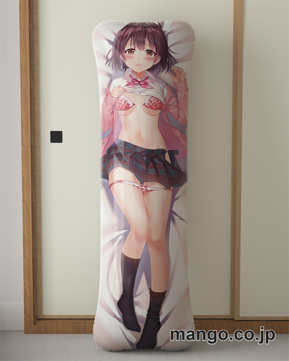 アニメ抱き枕カバーフカヒレ空井真昼大型クッションキャラクターグッズPVC製コレクション用｜等身大エアクッション ビッグサイズ PVC製 アニメグッズ