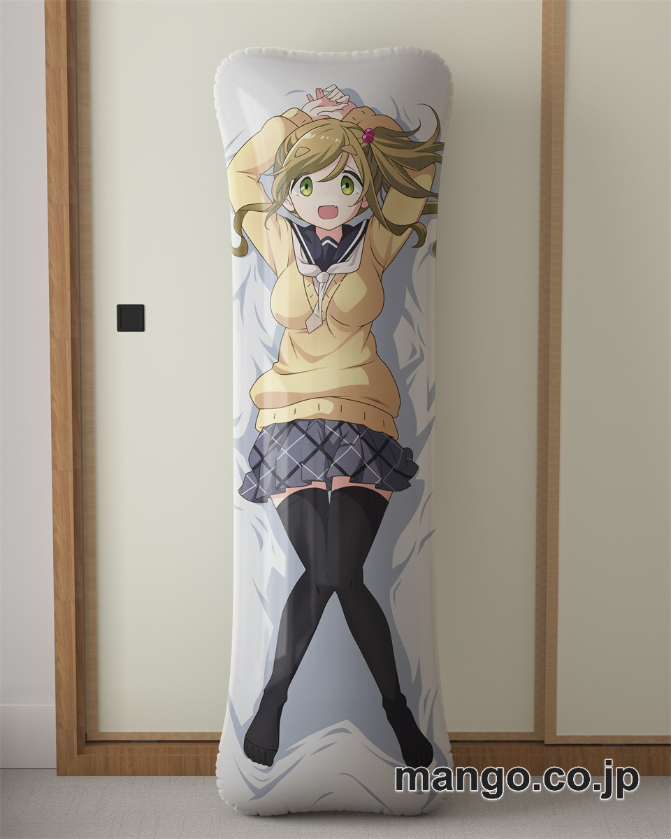 アニメ抱き枕カバーゆるキャン△あおい大型クッションキャラクターグッズPVC製コレクション用｜空気ビニール製 等身大抱き枕 コレクション向けグッズ