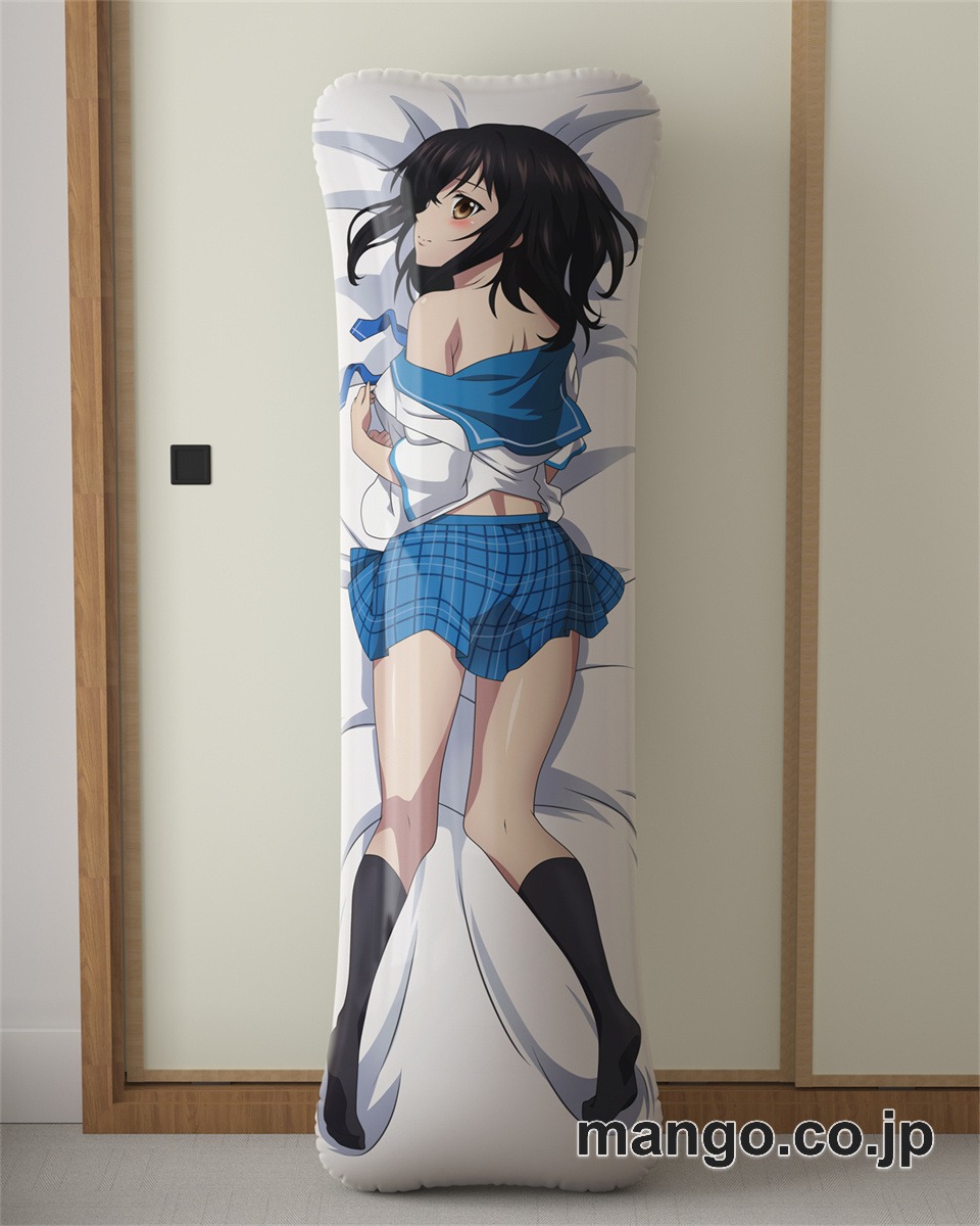 アニメ抱き枕カバーストライク ザ ブラッドデラックス雪菜大型クッションキャラクターグッズPVC製コレクション用｜等身大エアクッション ビッグサイズ PVC製 アニメグッズ 2