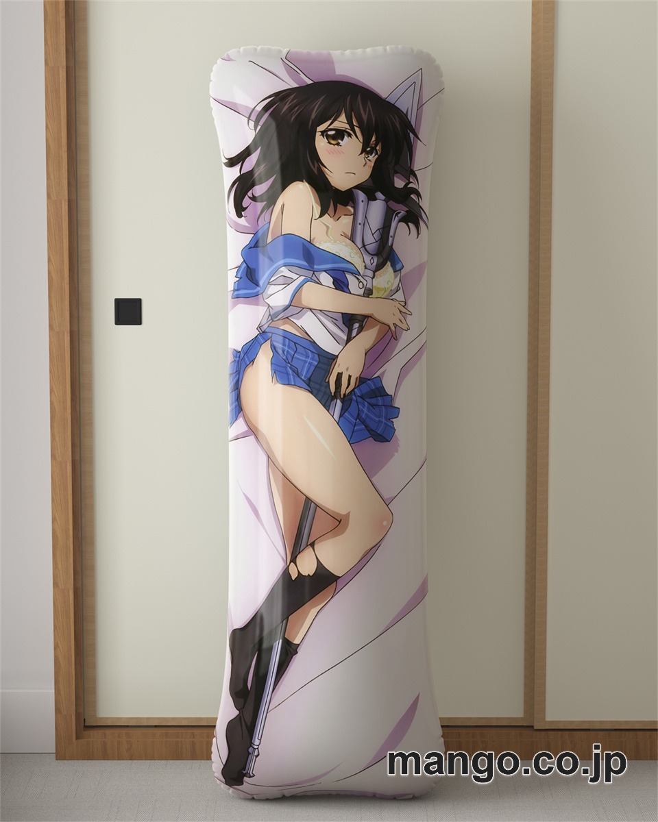 アニメ抱き枕カバーストライク ザ ブラッド姫柊雪菜大型クッションキャラクターグッズPVC製コレクション用｜PVC エアクッション 等身大サイズ 立体ディスプレイ 2