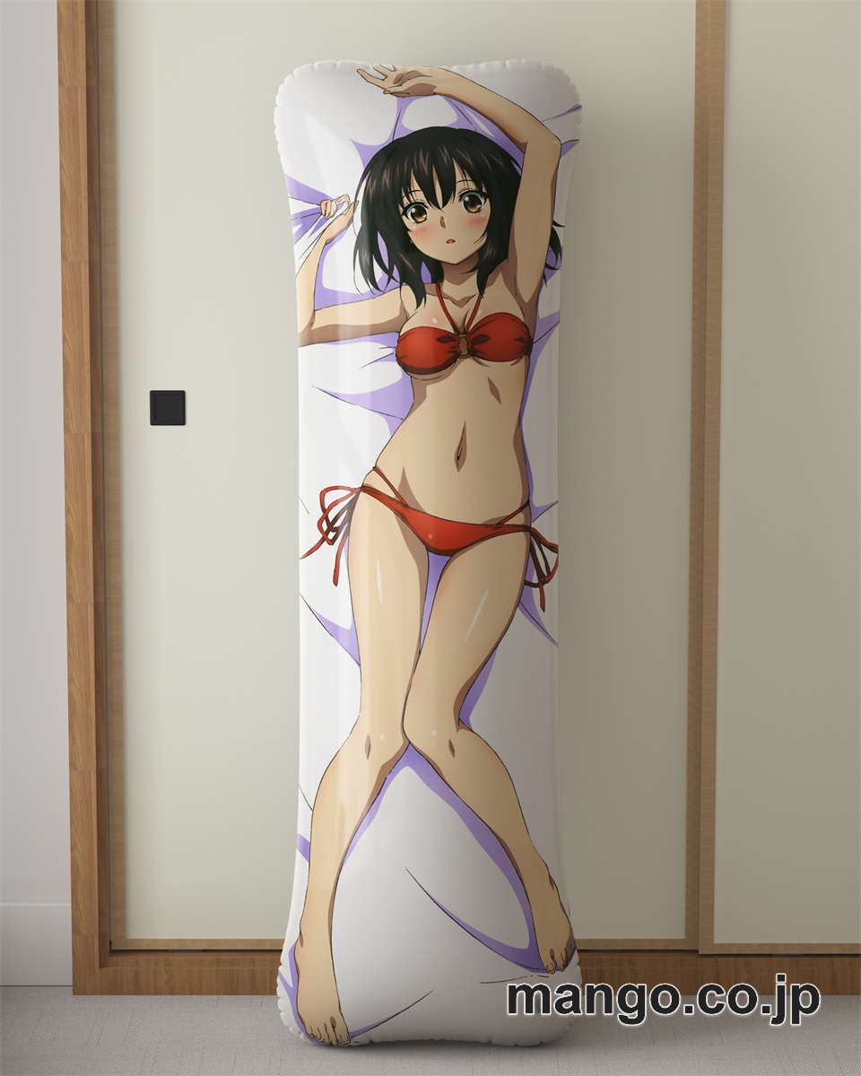 アニメ抱き枕カバーストライク ザ ブラッド姫柊雪菜大型クッションキャラクターグッズPVC製コレクション用｜等身大エアクッション ビッグサイズ PVC製 アニメグッズ