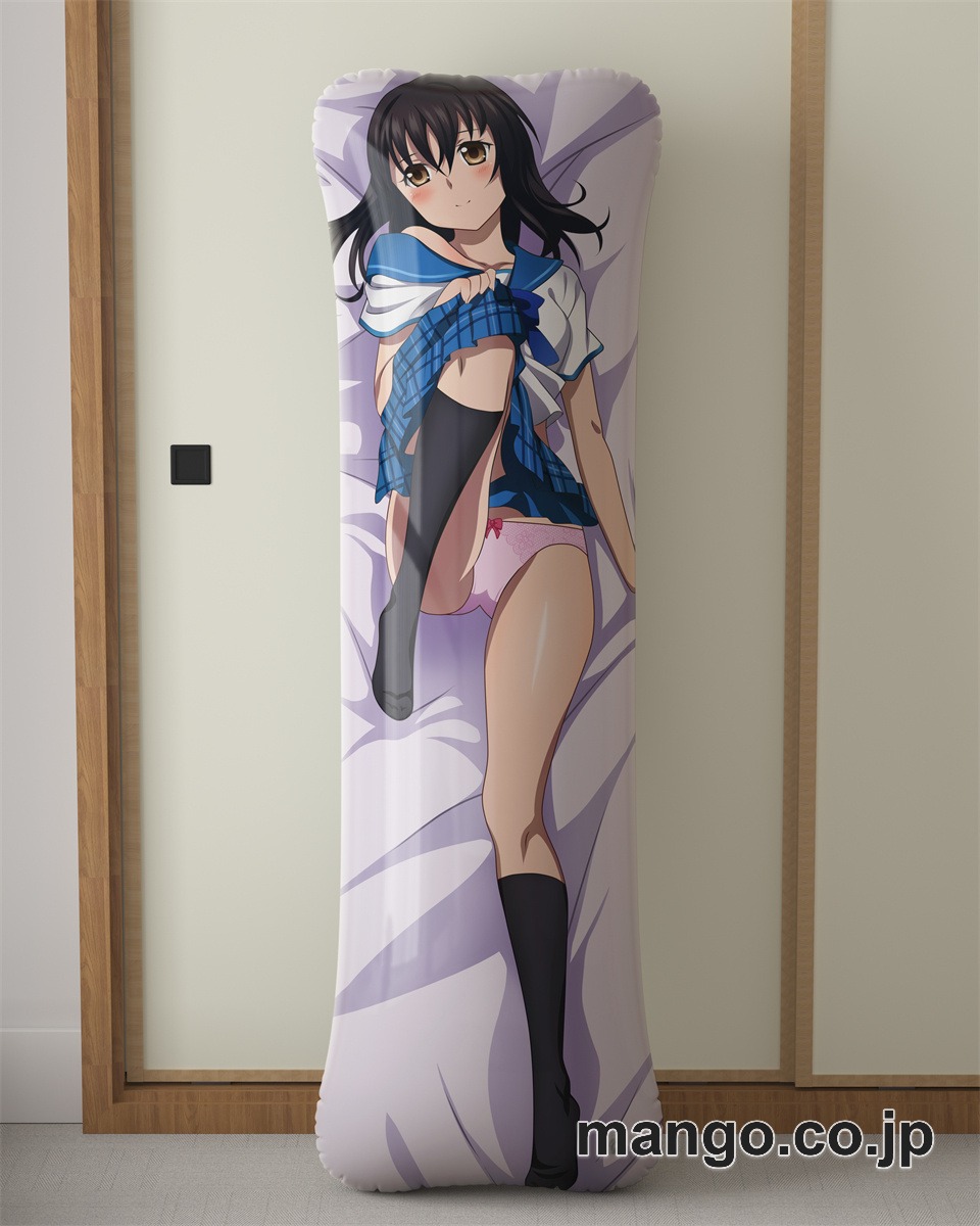 アニメ抱き枕カバーストライク ザ ブラッド姫柊雪菜大型クッションキャラクターグッズPVC製コレクション用｜等身大エアクッション ビッグサイズ PVC製 アニメグッズ