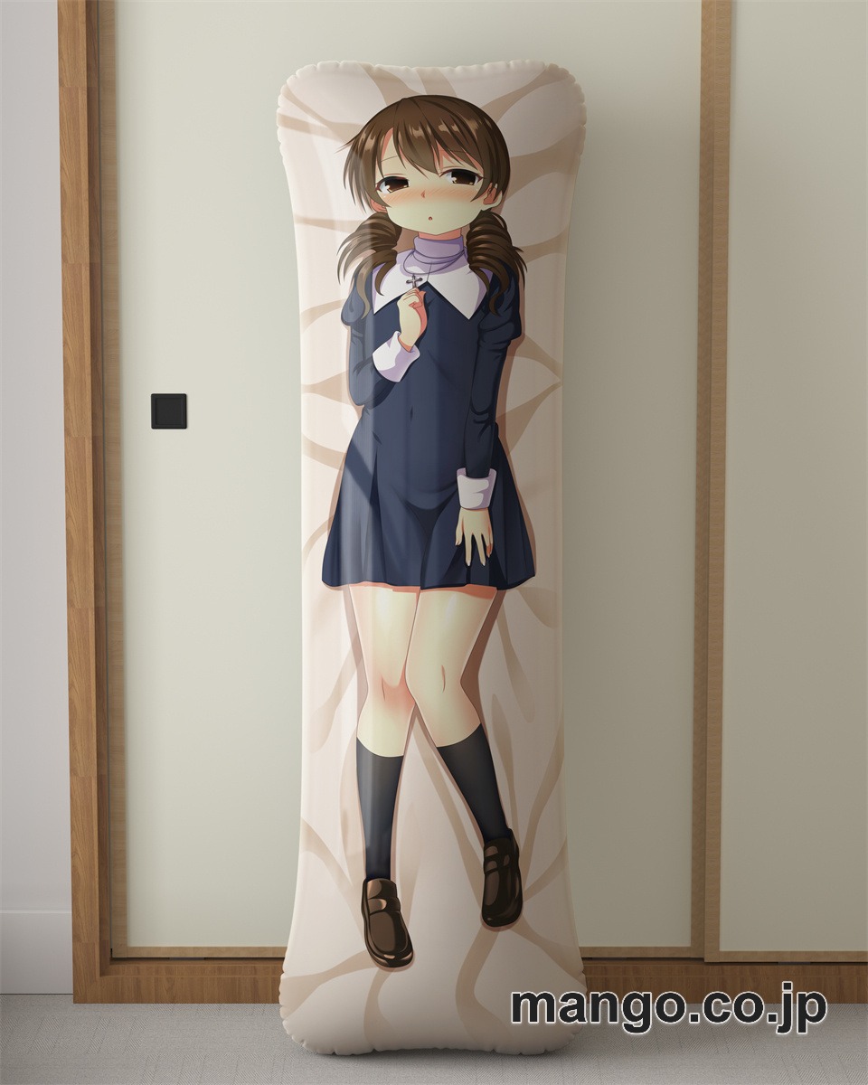 アニメ抱き枕カバー「dokidokiりとる大家さん」麻生美百合大型クッションキャラクターグッズPVC製コレクション用｜等身大エアクッション ビッグサイズ PVC製 アニメグッズ 2