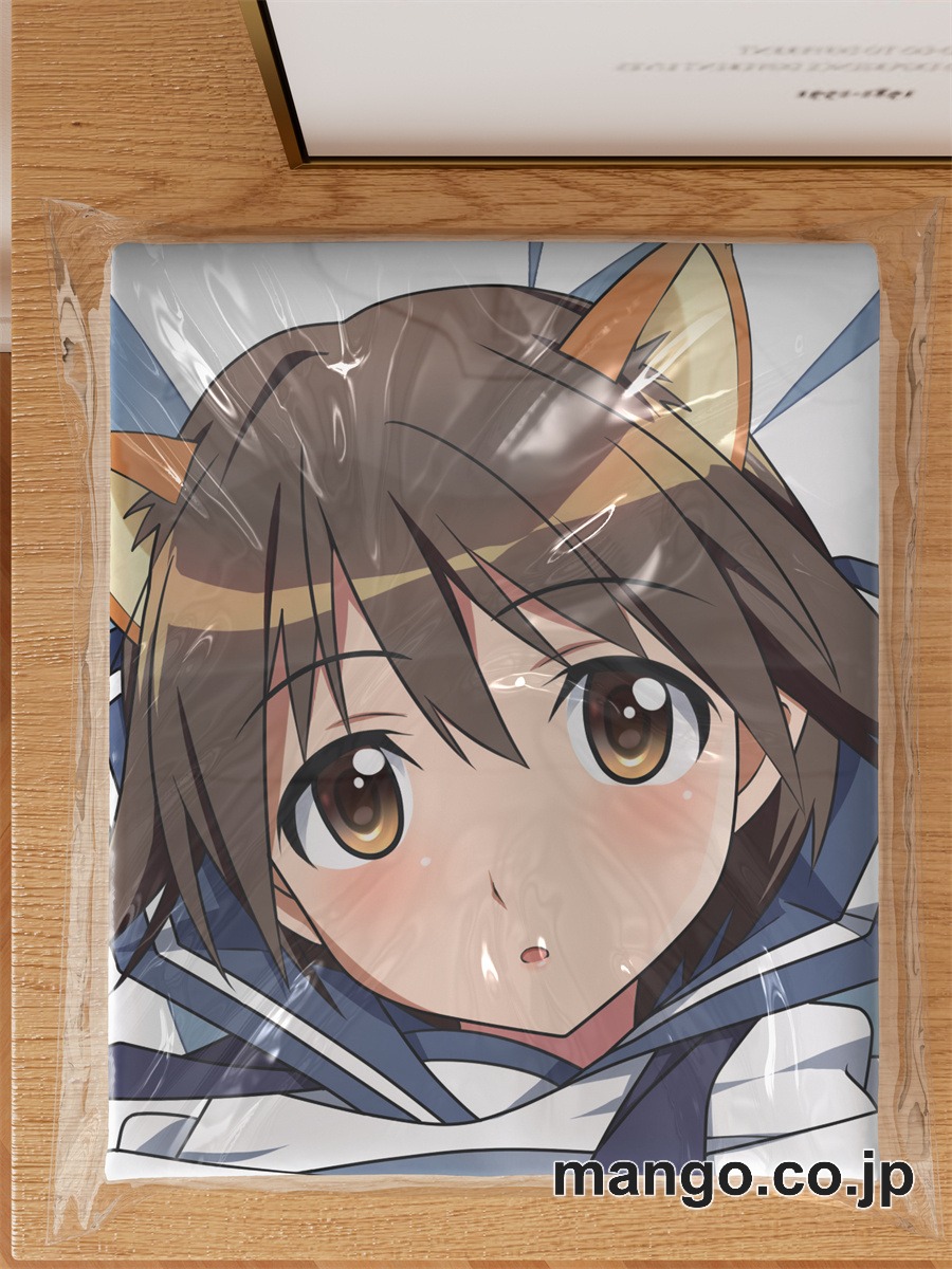 アニメ抱き枕カバーストライクウィッチーズ宮藤芳佳大型クッションキャラクターグッズPVC製コレクション用｜等身大エアクッション ビッグサイズ PVC製 アニメグッズ 3