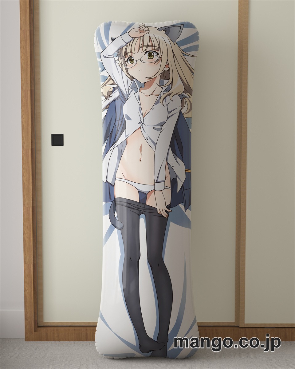 アニメ抱き枕カバーストライクウィッチーズペリーヌ大型クッションキャラクターグッズPVC製コレクション用 等身大 抱き枕 空気ビニール製 キャラクターグッズ