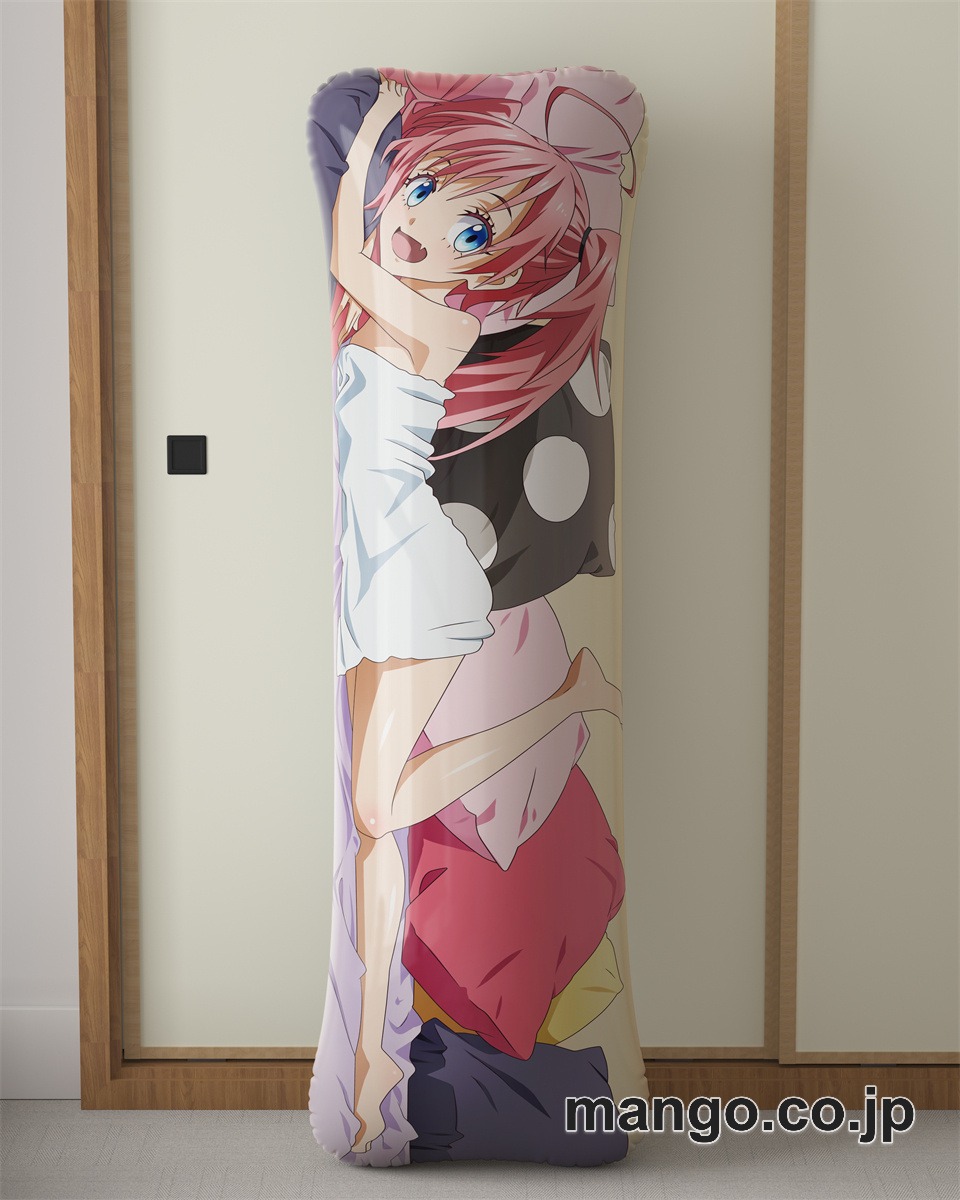 アニメ抱き枕カバー「転生したらスライムだった件」描き下ろし大型クッションキャラクターグッズPVC製コレクション用｜空気ビニール製 等身大抱き枕 コレクション向けグッズ 2