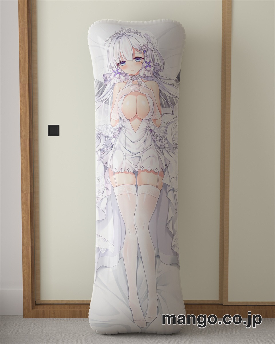アニメ抱き枕カバー「アズールレーン」描き下ろしイラストリアス大型クッションキャラクターグッズPVC製コレクション用｜等身大エアクッション ビッグサイズ PVC製 アニメグッズ