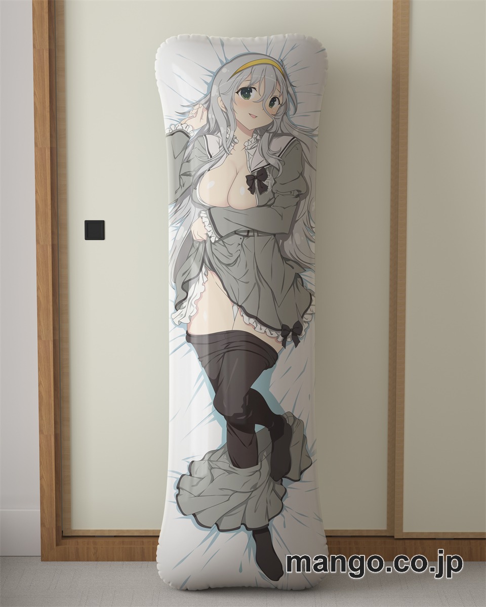 アニメ抱き枕カバー「シノビマスター閃乱カグラNEWLINK」月光大型クッションキャラクターグッズPVC製コレクション用｜等身大エアクッション ビッグサイズ PVC製 アニメグッズ