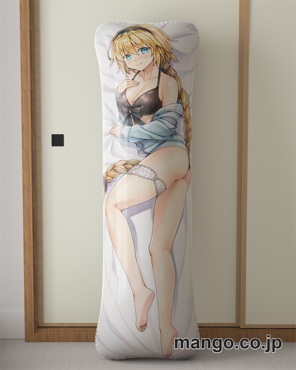 アニメ抱き枕カバーFGOジャンヌ ダルク競泳 ビキニ大型クッションキャラクターグッズPVC製コレクション用｜空気ビニール製 等身大抱き枕 コレクション向けグッズ 2