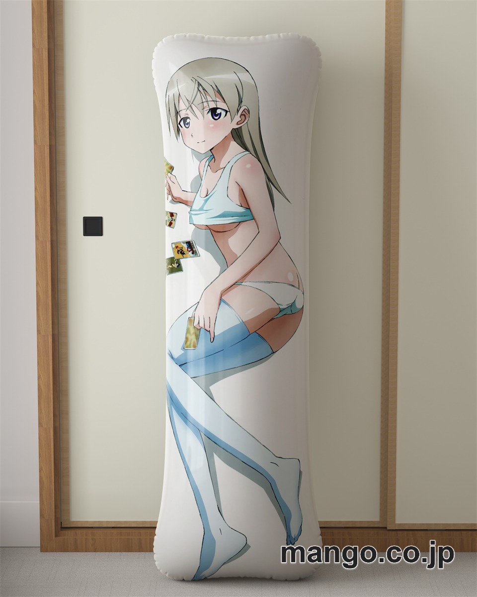アニメ抱き枕カバーストライクウィッチーズ大型クッションキャラクターグッズPVC製コレクション用｜空気ビニール製 等身大抱き枕 コレクション向けグッズ 2