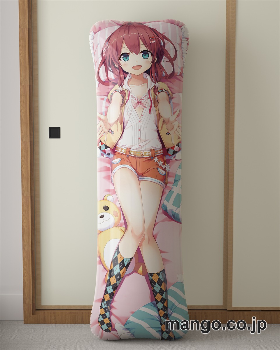 アニメ抱き枕カバーまいてつ右田日々姫大型クッションキャラクターグッズPVC製コレクション用｜PVC エアクッション 等身大サイズ 立体ディスプレイ