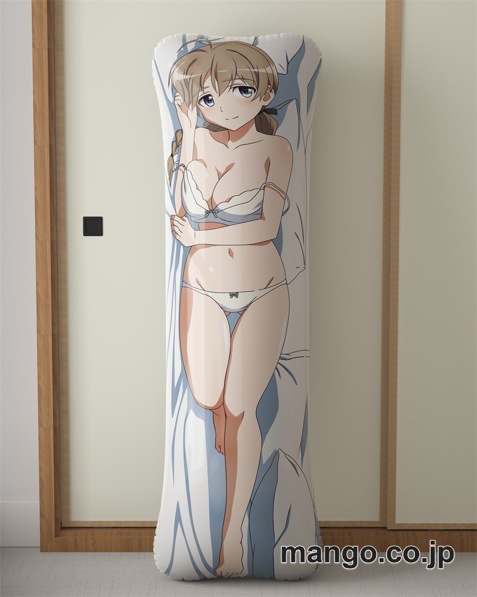 アニメ抱き枕カバーストライクウィッチーズ リーネ大型クッションキャラクターグッズPVC製コレクション用｜空気ビニール製 等身大抱き枕 コレクション向けグッズ 2