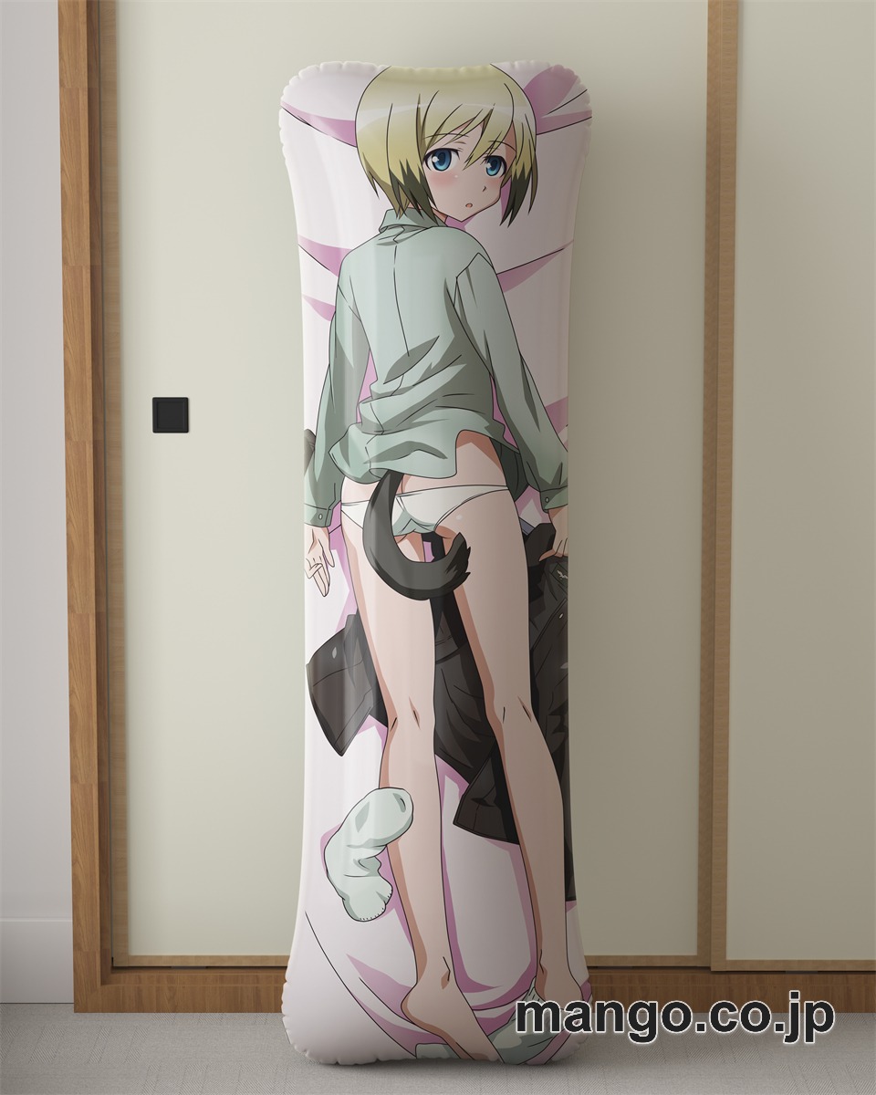 アニメ抱き枕カバーストライクウィッチーズエーリカ ハルトマン大型クッションキャラクターグッズPVC製コレクション用 等身大ビニールクッション 抱き枕 アニメ・キャラグッズ