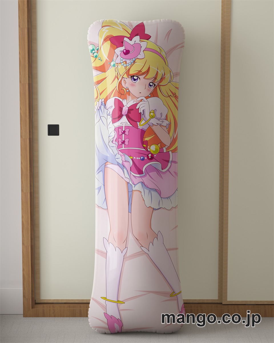 アニメ抱き枕カバー「魔法つかいプリキュア！」みらいちゃんミラクルちゃん大型クッションキャラクターグッズPVC製コレクション用｜等身大エアクッション ビッグサイズ PVC製 アニメグッズ
