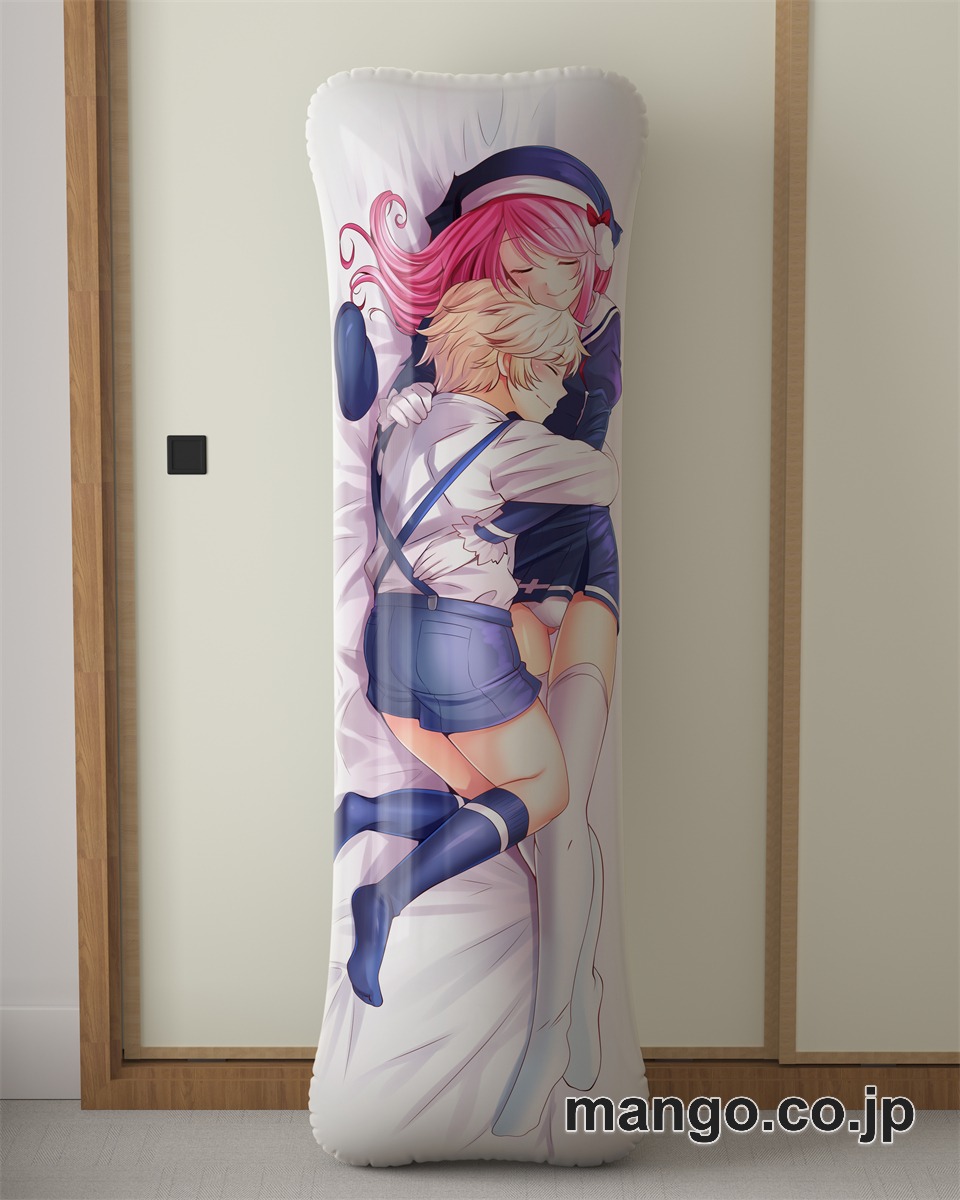 アニメ抱き枕カバーレミー×鏡華大型クッションキャラクターグッズPVC製コレクション用｜PVC エアクッション 等身大サイズ 立体ディスプレイ 2