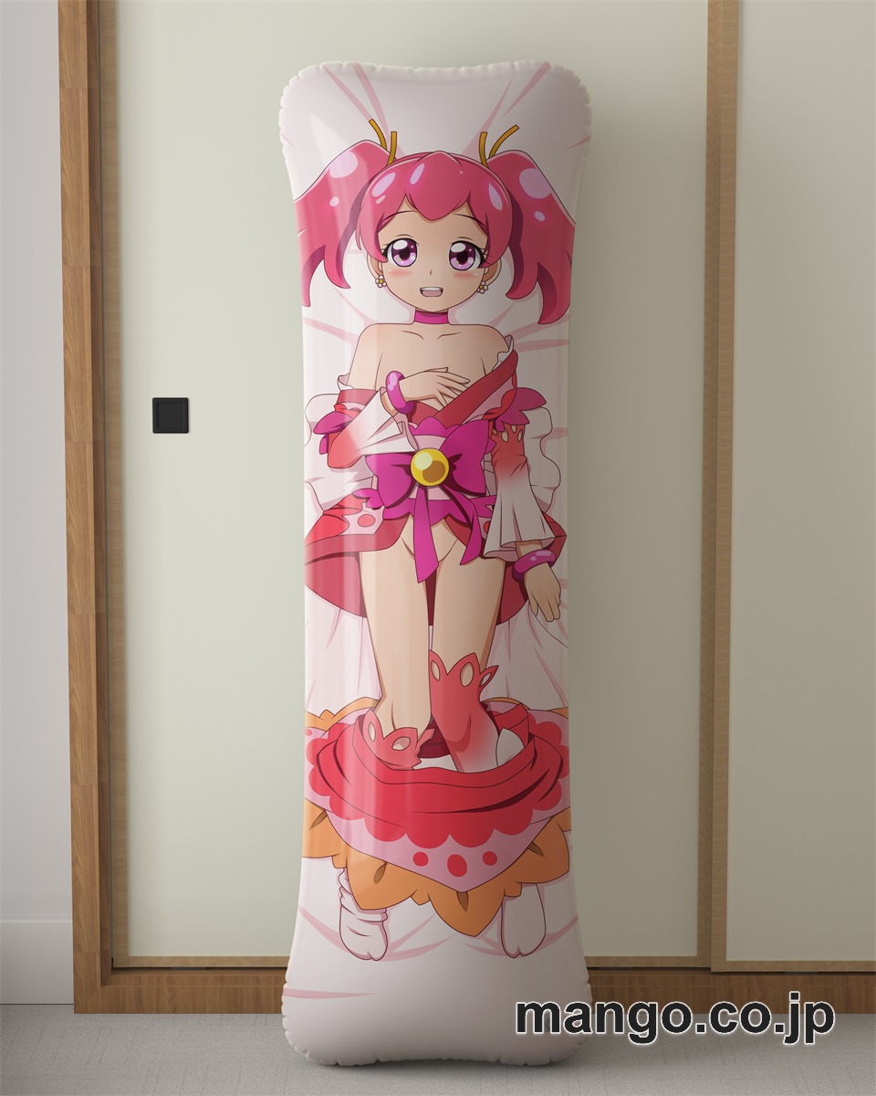 アニメ抱き枕カバープリキュアドリームスターズ！」サクラちゃん大型クッションキャラクターグッズPVC製コレクション用｜等身大エアクッション ビッグサイズ PVC製 アニメグッズ