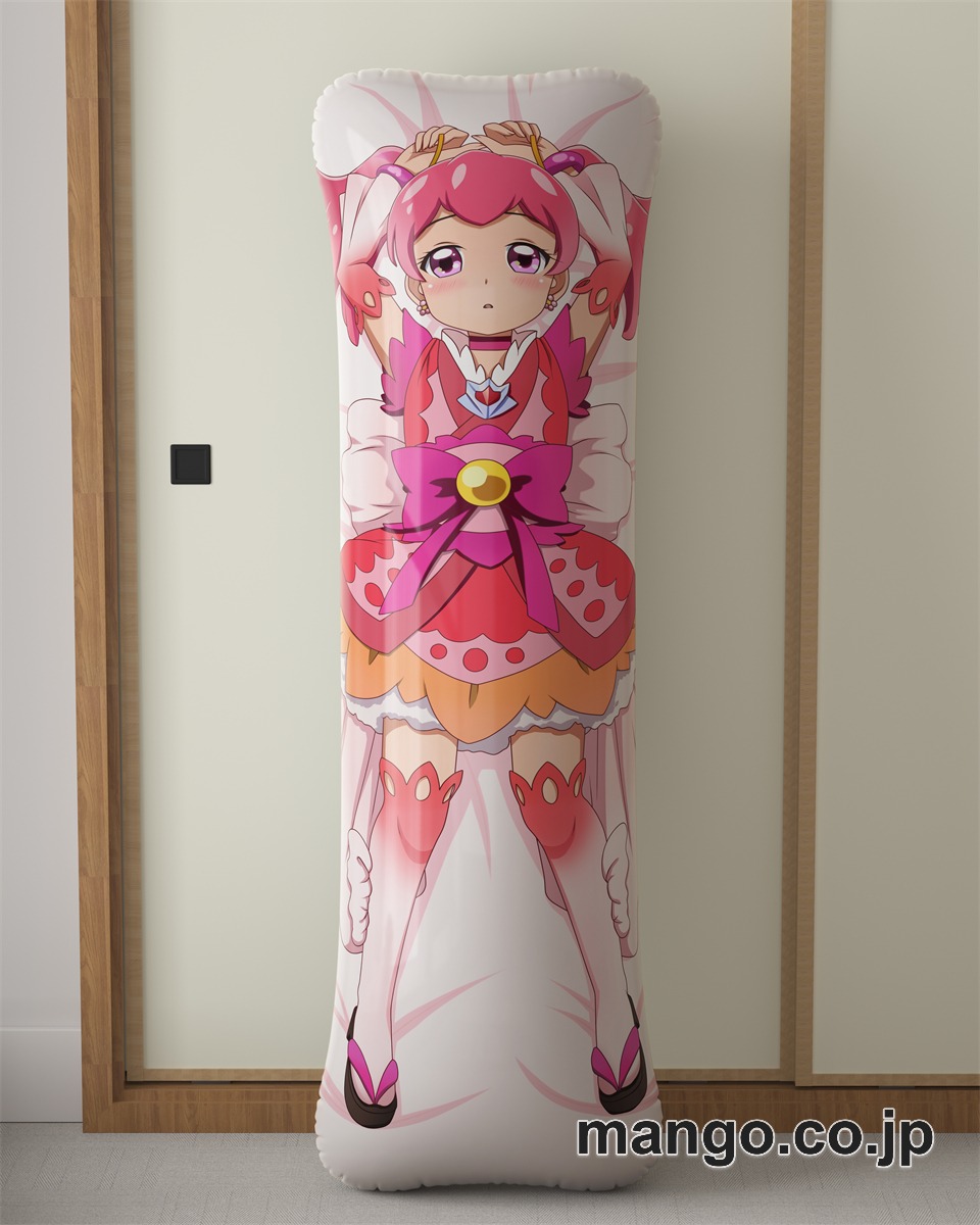 アニメ抱き枕カバープリキュアドリームスターズ！」サクラちゃん大型クッションキャラクターグッズPVC製コレクション用｜等身大エアクッション ビッグサイズ PVC製 アニメグッズ 2