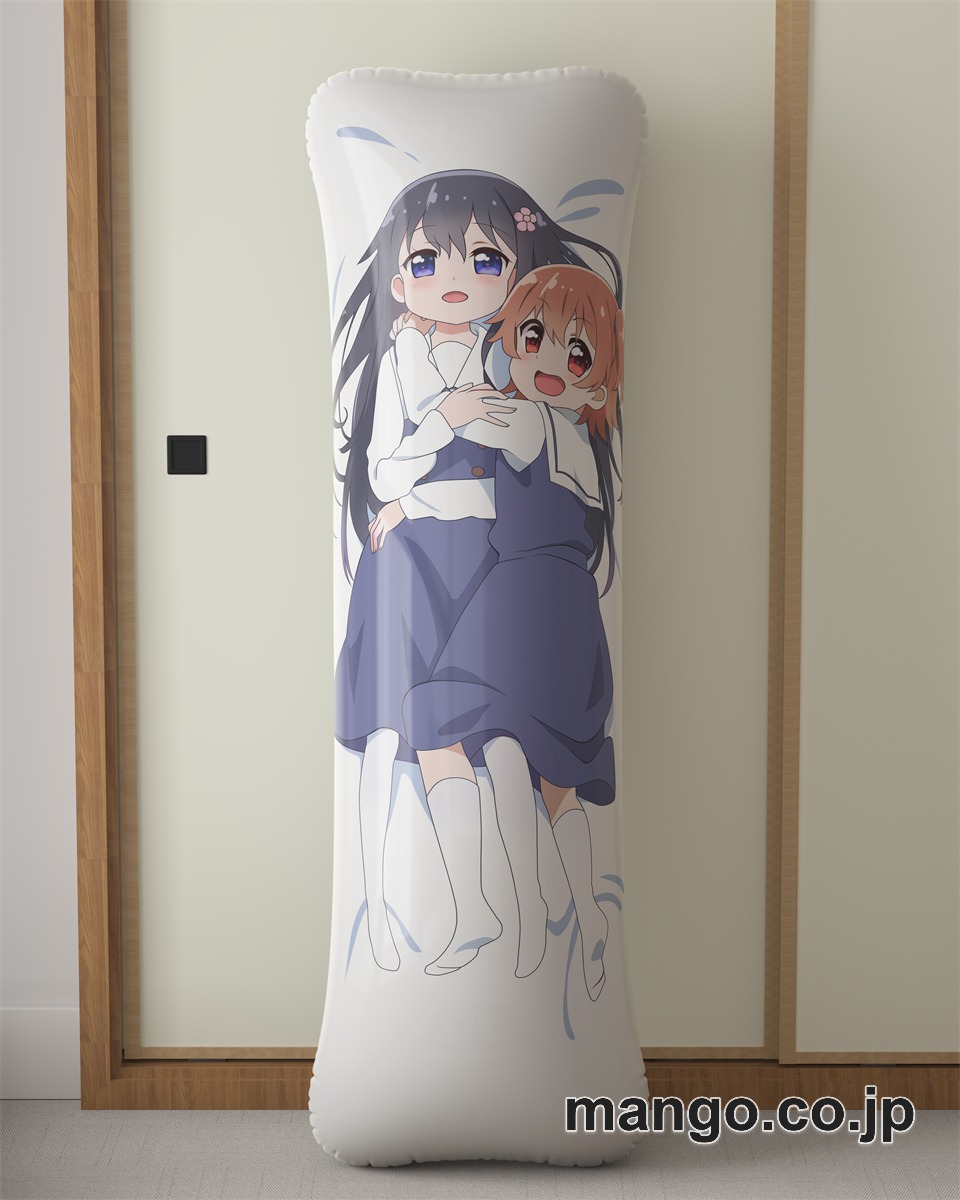 アニメ抱き枕カバー私に天使が舞い降りた！白咲花＆星野ひなた大型クッションキャラクターグッズPVC製コレクション用 等身大 抱き枕 空気ビニール製 キャラクターグッズ 2