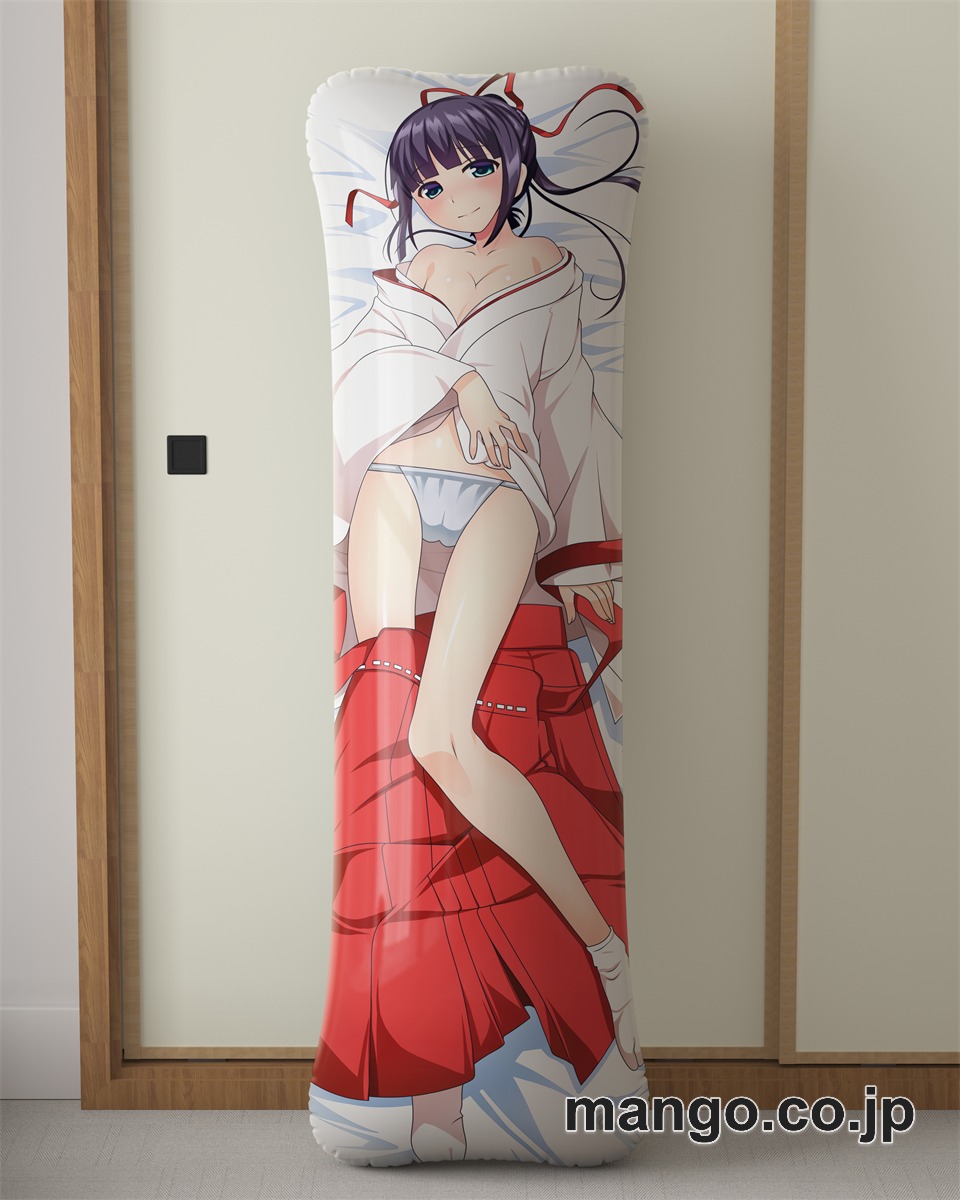 アニメ抱き枕カバー「女装神社」「円藤美代（えんどうみしろ）」大型クッションキャラクターグッズPVC製コレクション用 等身大 抱き枕 空気ビニール製 キャラクターグッズ