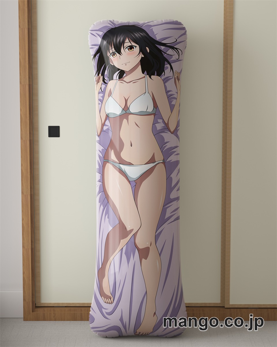アニメ抱き枕カバーストライク ザ ブラッド姫柊雪菜大型クッションキャラクターグッズPVC製コレクション用｜PVC エアクッション 等身大サイズ 立体ディスプレイ 2