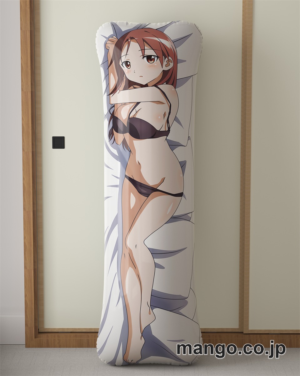 アニメ抱き枕カバー「ストライクウィッチーズ」（ミーナ）大型クッションキャラクターグッズPVC製コレクション用｜等身大エアクッション ビッグサイズ PVC製 アニメグッズ 2