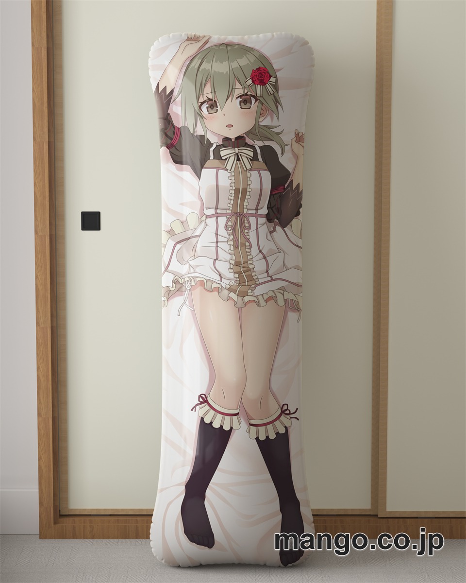 アニメ抱き枕カバー結城友奈は勇者である 三ノ輪銀の大型クッションキャラクターグッズPVC製コレクション用｜空気ビニール製 等身大抱き枕 コレクション向けグッズ