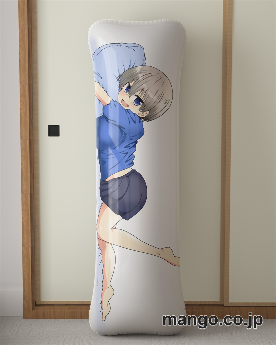 アニメ抱き枕カバー宇崎ちゃんは遊びたい！ 宇崎花大型クッションキャラクターグッズPVC製コレクション用｜等身大エアクッション ビッグサイズ PVC製 アニメグッズ
