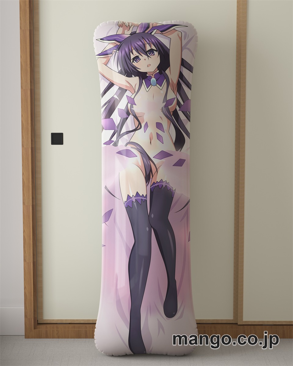 アニメ抱き枕カバーデート ア ライブ 夜刀神十香大型クッションキャラクターグッズPVC製コレクション用｜空気ビニール製 等身大抱き枕 コレクション向けグッズ