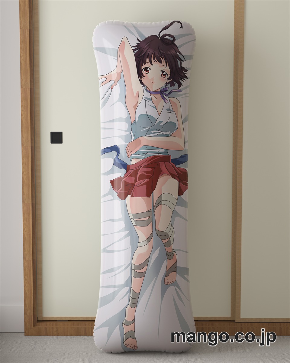 アニメ抱き枕カバー甲鉄城のカバネリ無名大型クッションキャラクターグッズPVC製コレクション用｜PVC エアクッション 等身大サイズ 立体ディスプレイ