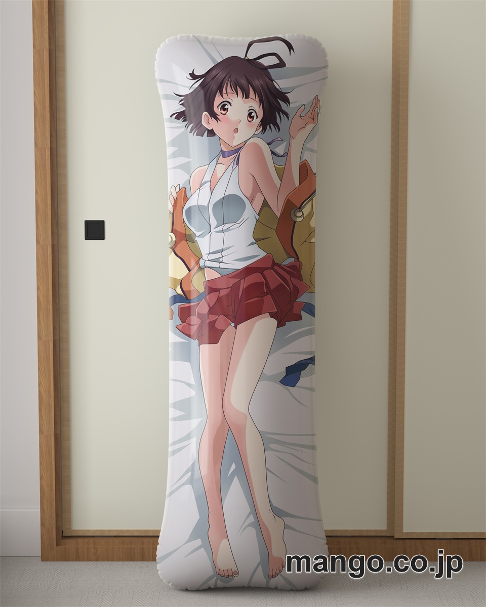 アニメ抱き枕カバー甲鉄城のカバネリ無名大型クッションキャラクターグッズPVC製コレクション用｜PVC エアクッション 等身大サイズ 立体ディスプレイ 2