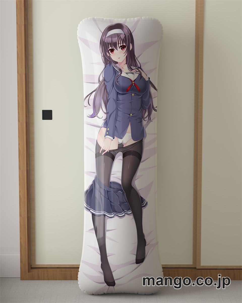 アニメ抱き枕カバー【冴えない彼女の育てかた】霞ヶ丘詩羽大型クッションキャラクターグッズPVC製コレクション用｜等身大エアクッション ビッグサイズ PVC製 アニメグッズ 2