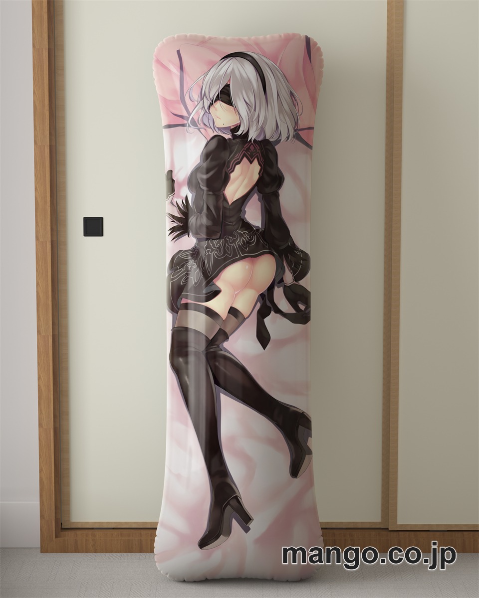アニメ抱き枕カバーニーアオートマタヨルハ二号Ｂ型大型クッションキャラクターグッズPVC製コレクション用 等身大 抱き枕 空気ビニール製 キャラクターグッズ 2