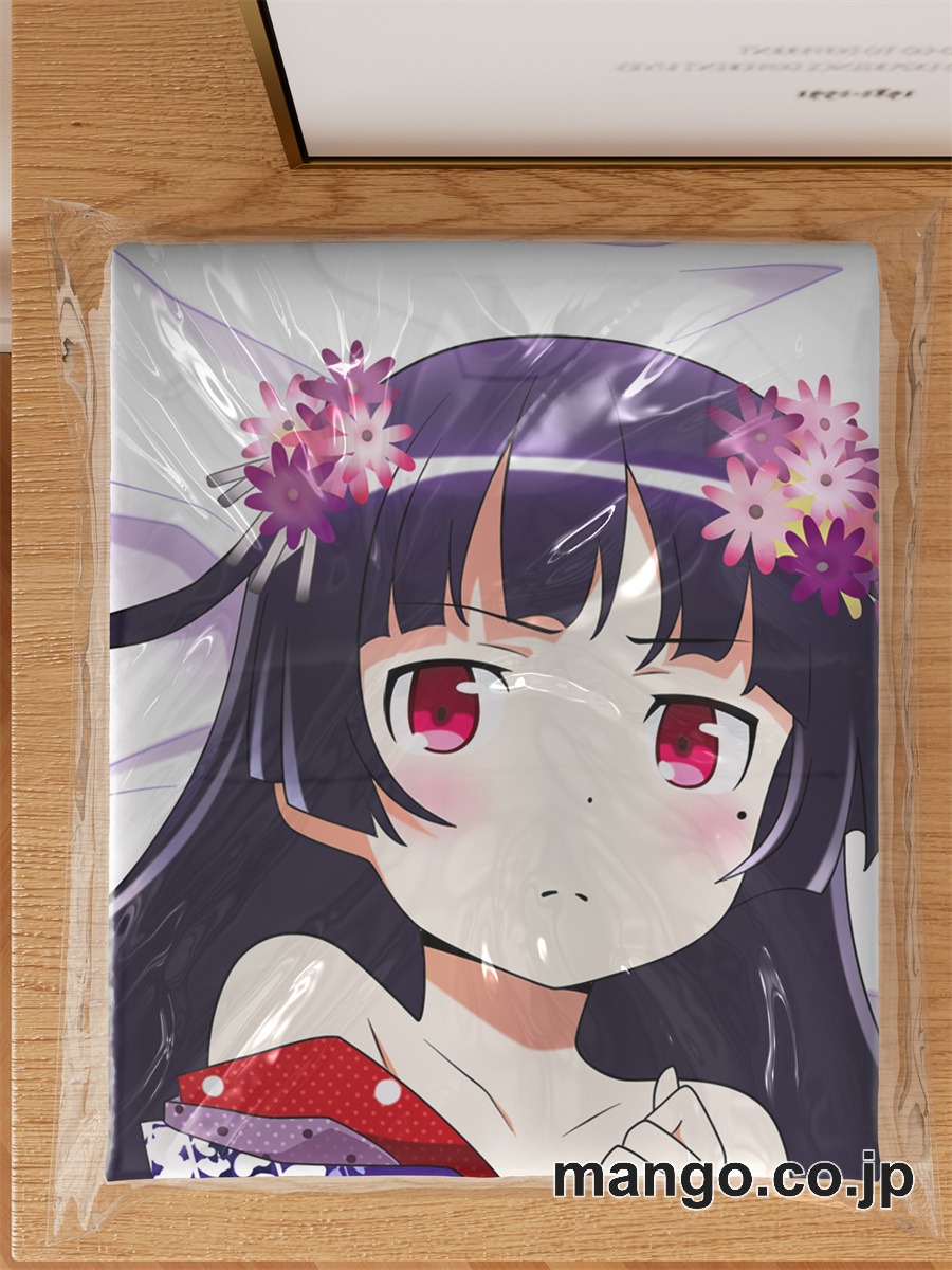 アニメ抱き枕カバー【俺の妹がこんなに可愛いわけがない】(黒猫舞妓)大型クッションキャラクターグッズPVC製コレクション用｜PVC エアクッション 等身大サイズ 立体ディスプレイ 3
