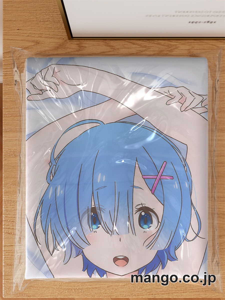 アニメ抱き枕カバーReゼロから始める異世界生活レム大型クッションキャラクターグッズPVC製コレクション用｜空気ビニール製 等身大抱き枕 コレクション向けグッズ 3