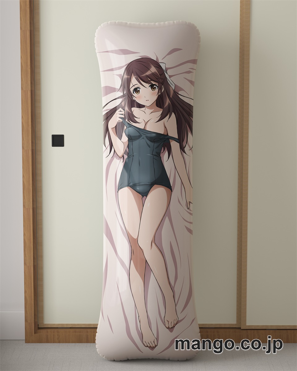 アニメ抱き枕カバーストライクウィッチーズ雁淵孝美大型クッションキャラクターグッズPVC製コレクション用｜等身大エアクッション ビッグサイズ PVC製 アニメグッズ
