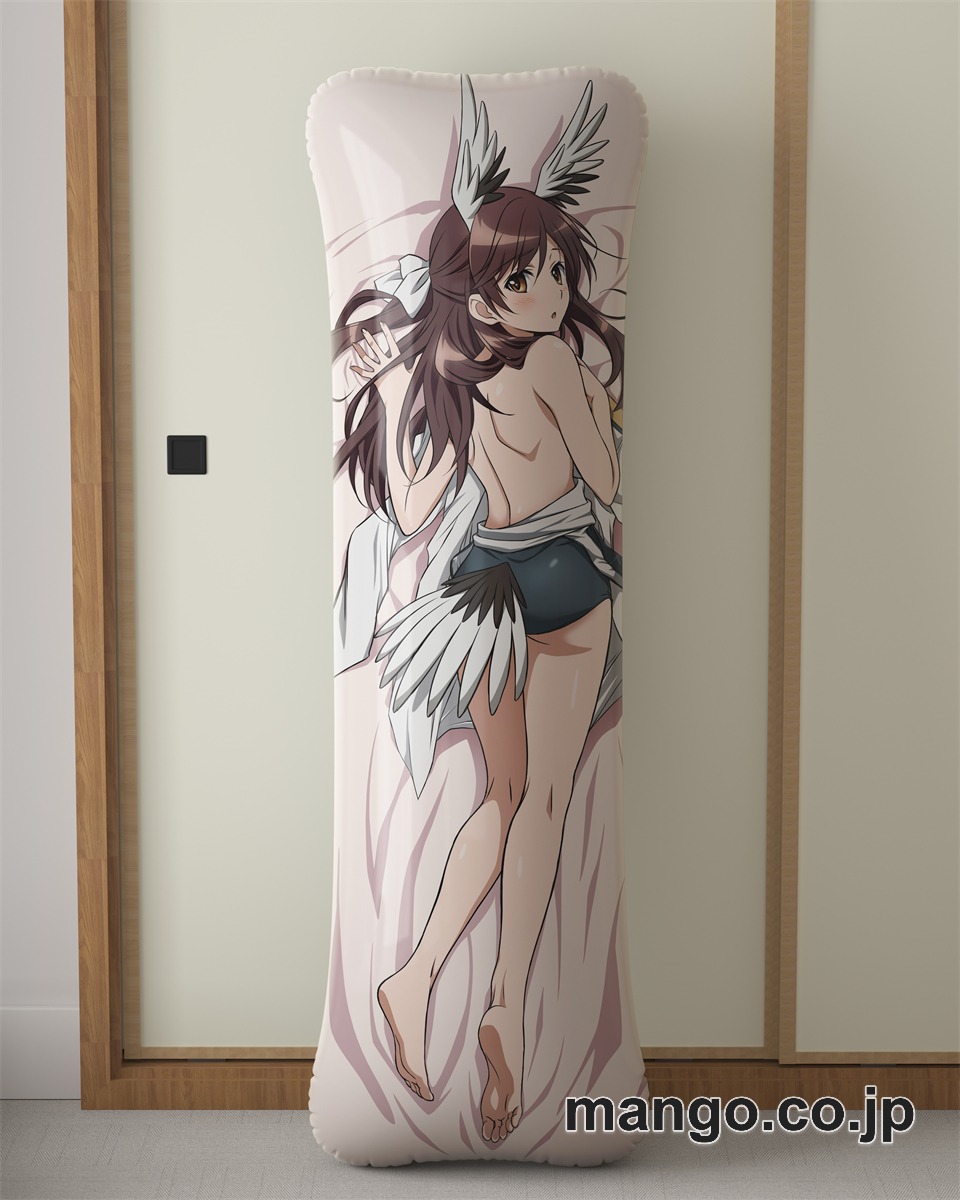 アニメ抱き枕カバーストライクウィッチーズ雁淵孝美大型クッションキャラクターグッズPVC製コレクション用｜等身大エアクッション ビッグサイズ PVC製 アニメグッズ 2