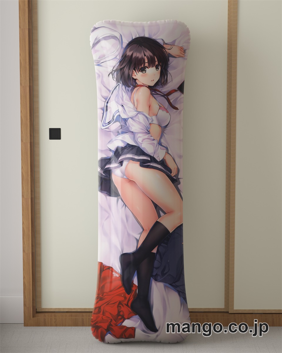 アニメ抱き枕カバー加藤恵冴えない彼女の育てかた大型クッションキャラクターグッズPVC製コレクション用 ビッグサイズ 等身大クッション 立体キャラクターアイテム 2